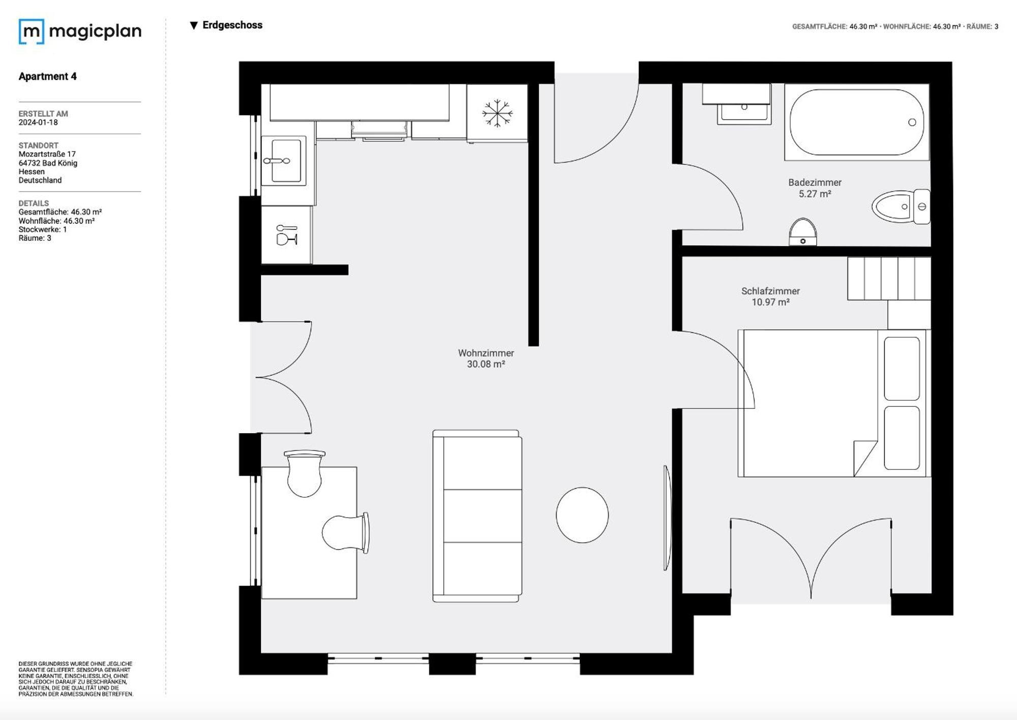 Apartment 4 Bad Konig